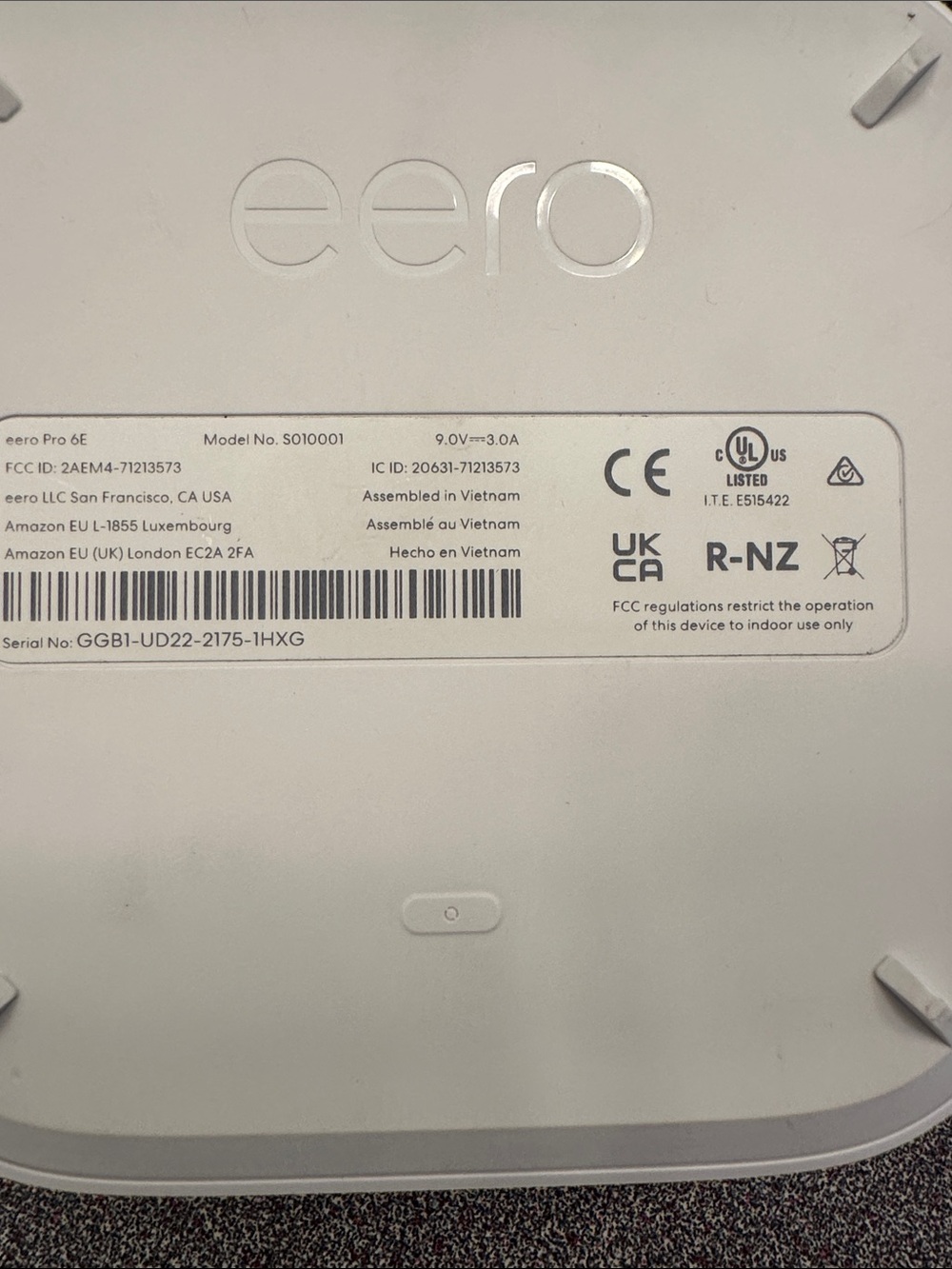 eero White Mesh Wi‑Fi Router - Compact Home Access Point - Picture 5 of 5